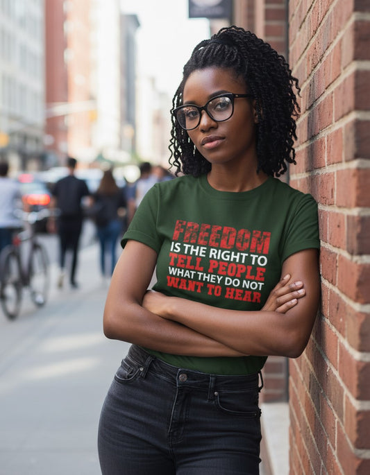 Unisex Classic Crew Freedom Printed T-Shirt