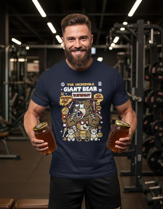 Men Classic Crew Beer Printed T-Shirt