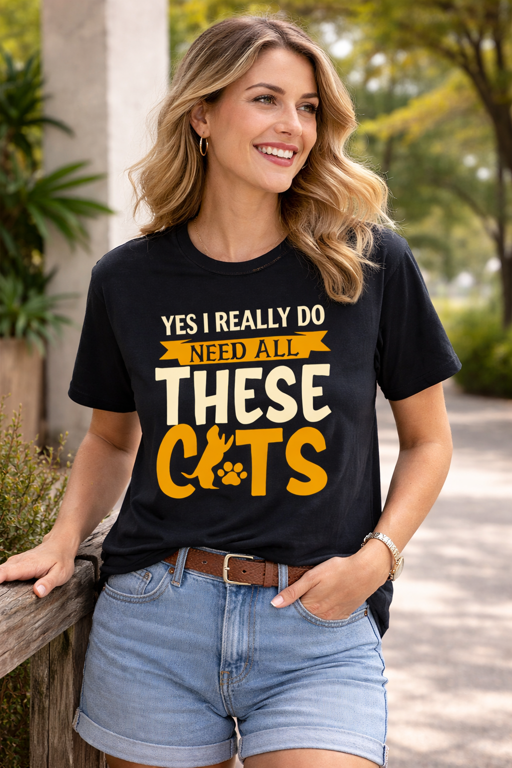 Women's Typography Printed Relaxed Fit Slogan T-Shirt