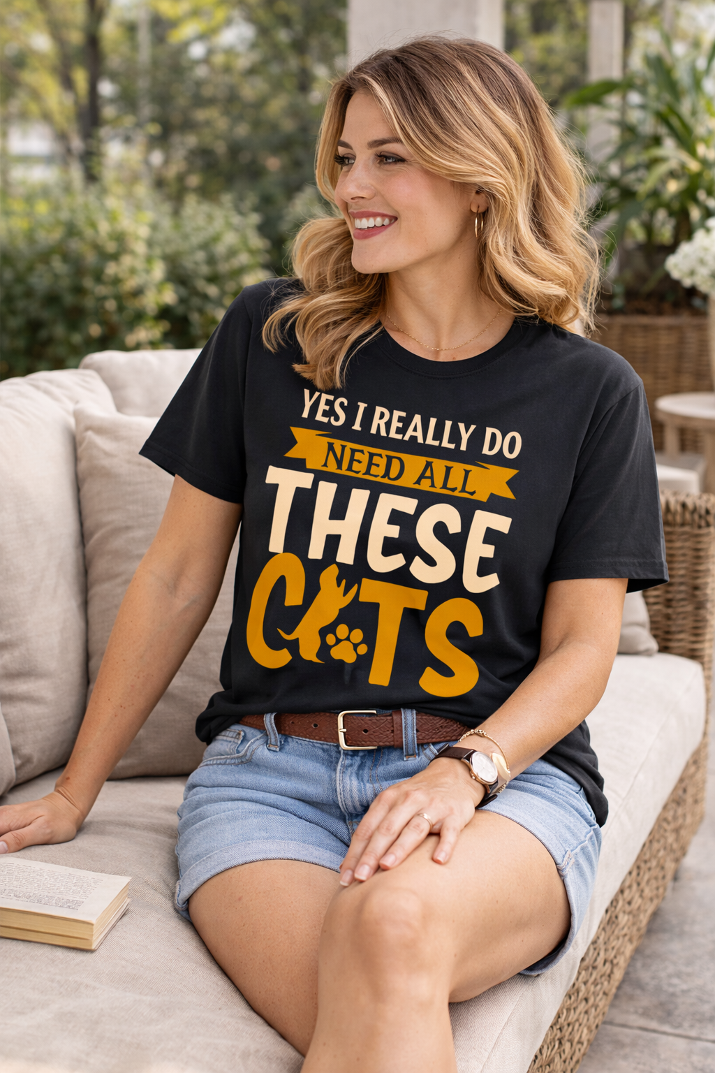 Women's Typography Printed Relaxed Fit Slogan T-Shirt