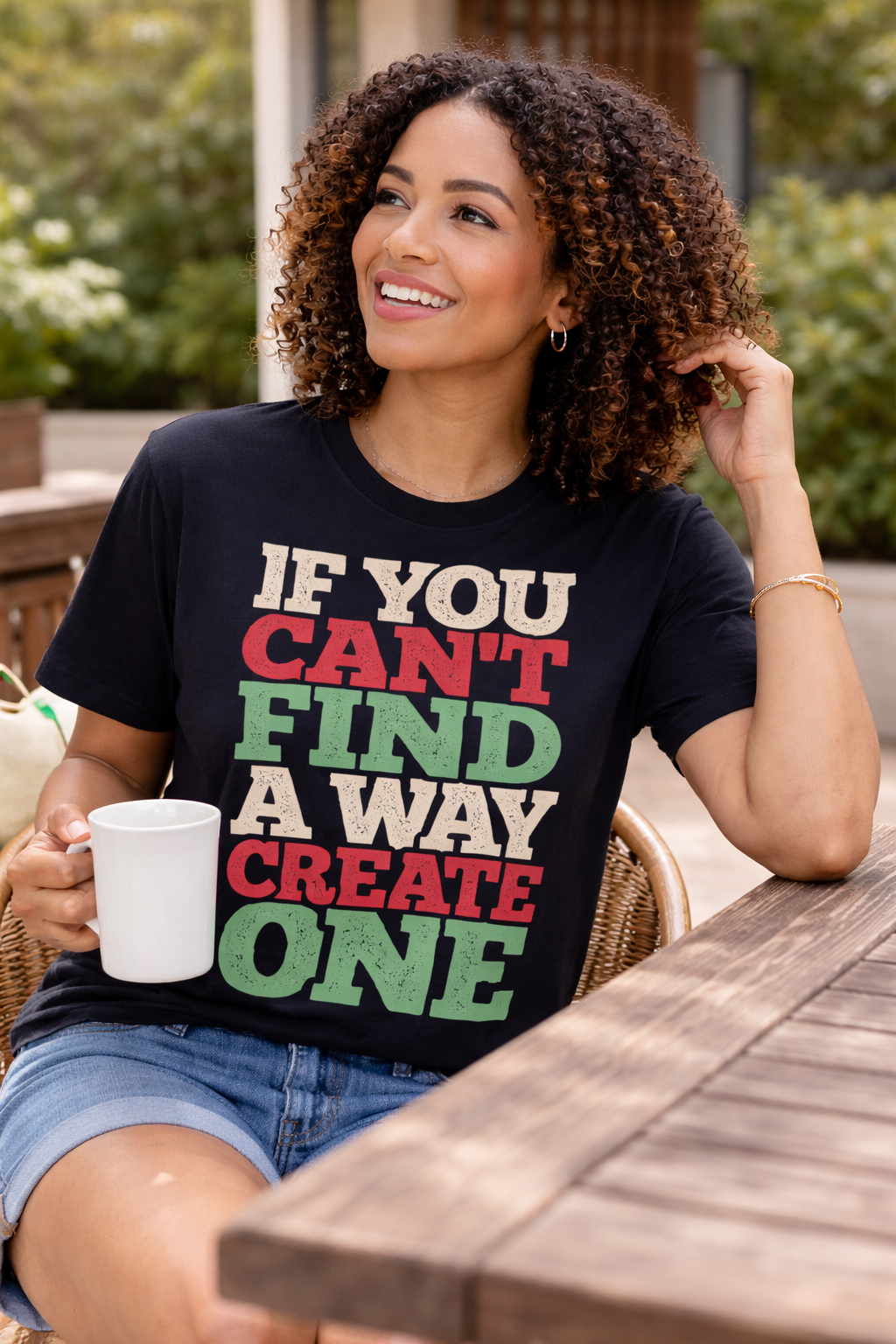 Women's Typography Printed Relaxed Fit Slogan T-Shirt