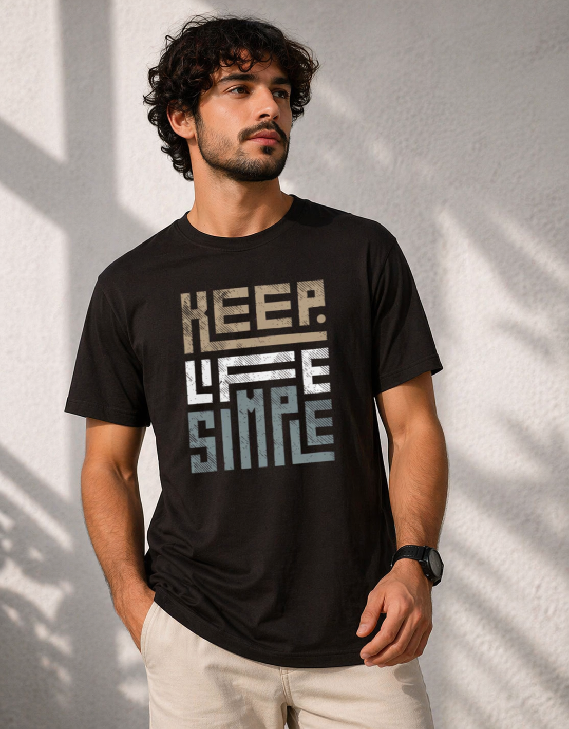 Men Classic Crew Unique Printed Regular Wear T-Shirt