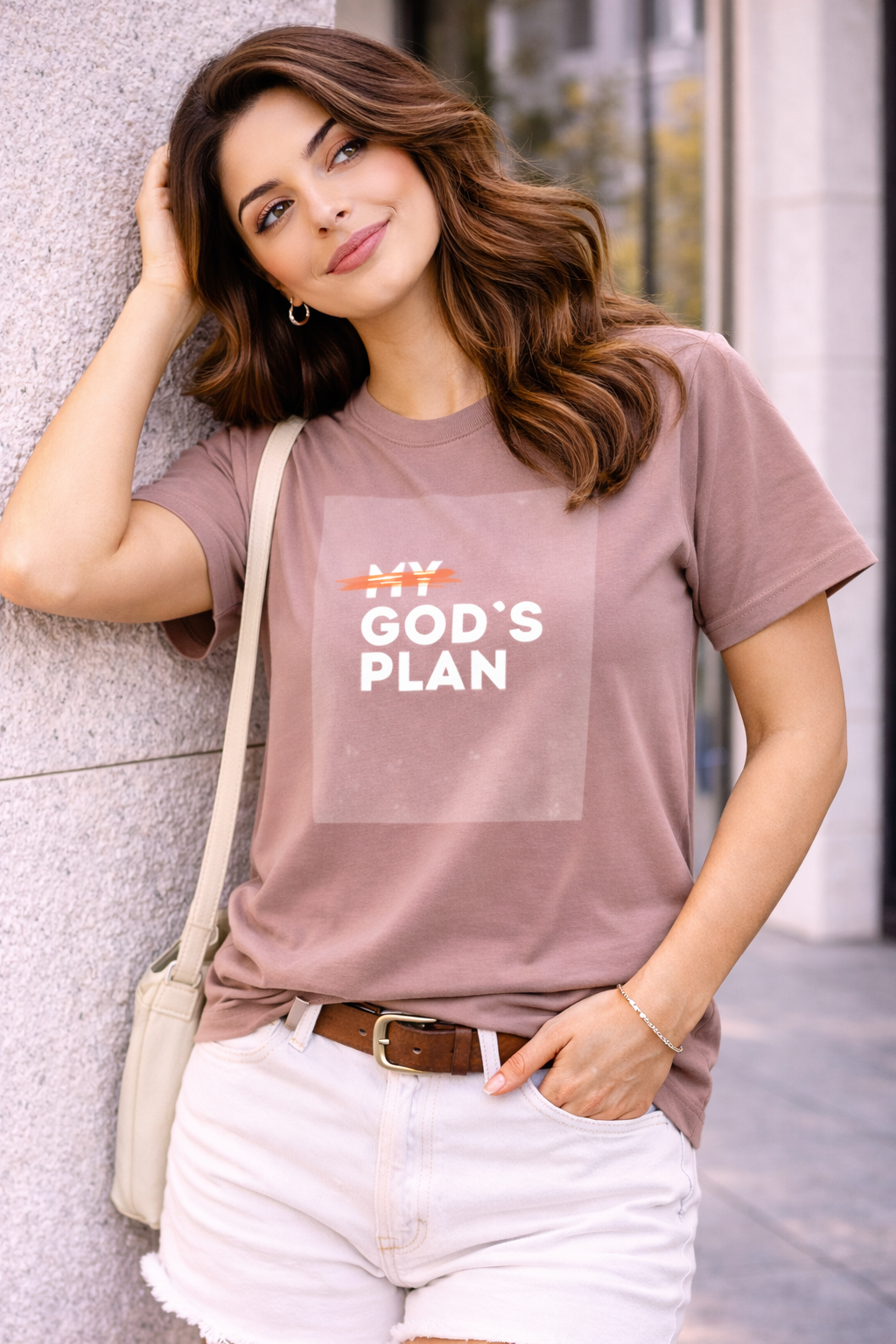 Women's Classic Crew God's Plan Printed T-Shirt