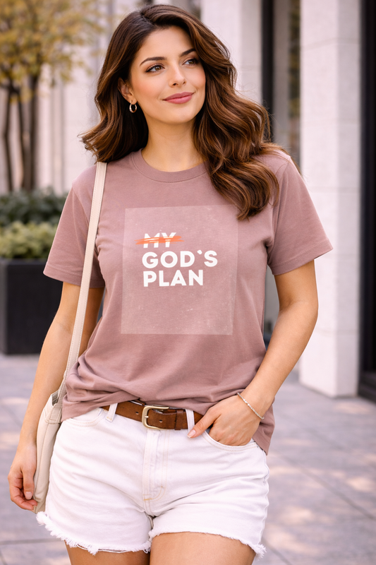 Women's Classic Crew God's Plan Printed T-Shirt