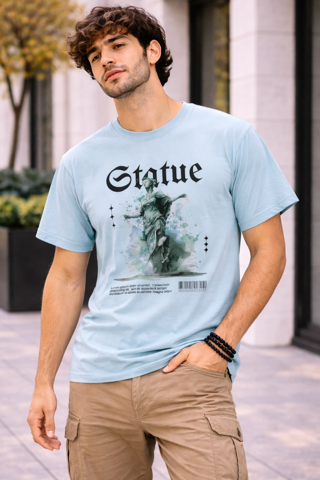 Men Classic Crew Unique Printed Regular Wear T-Shirt
