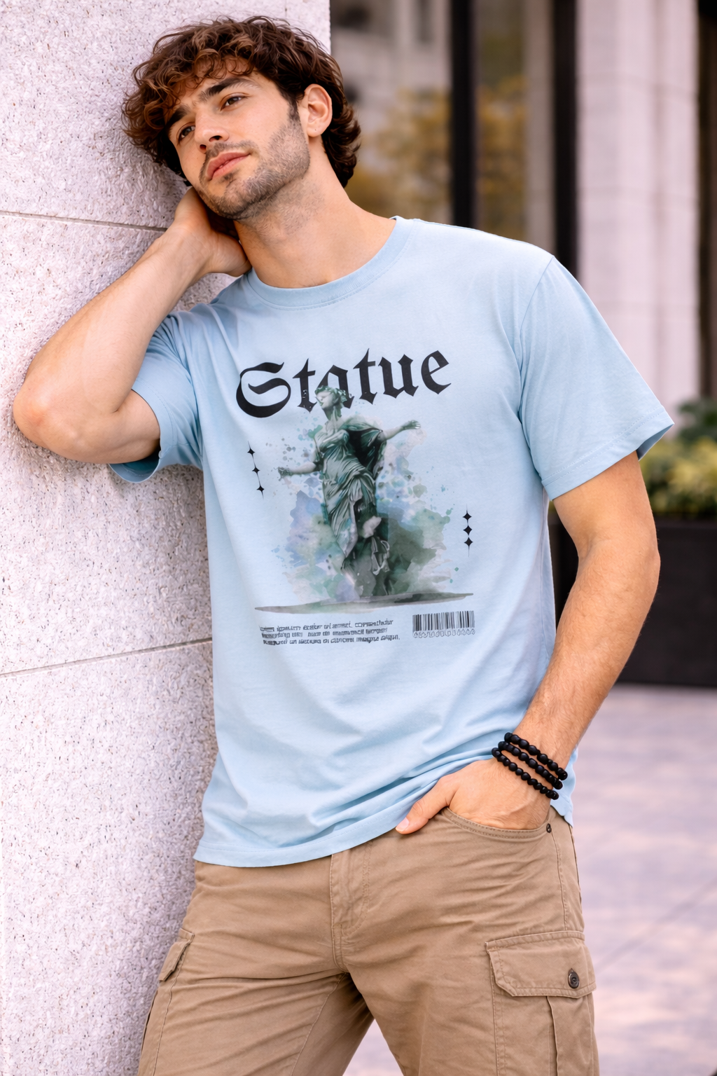 Men Classic Crew Unique Printed Regular Wear T-Shirt