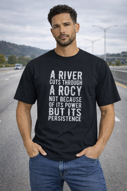 Men Classic Crew Slogan Printed Regular Wear T-Shirt