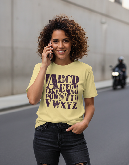 Men Classic Crew ABCD Printed T-Shirt