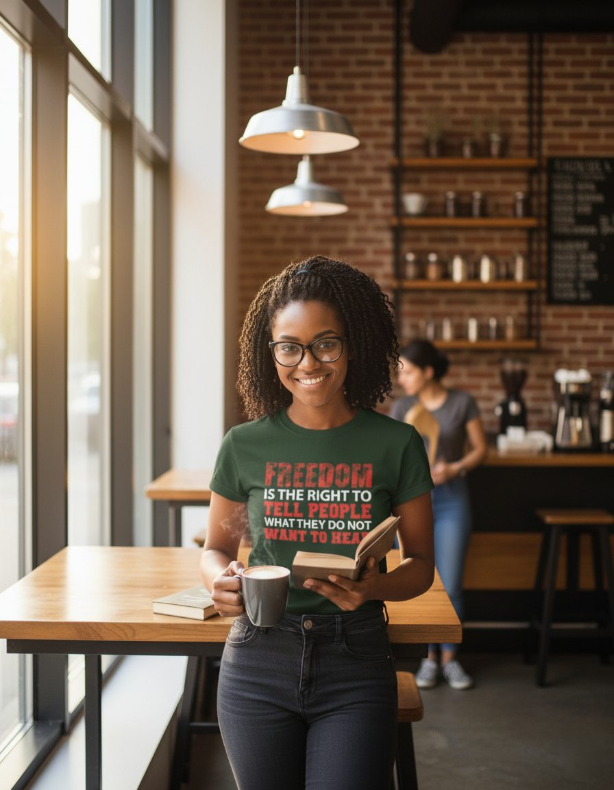 Women's Classic Crew Freedom Printed T-Shirt