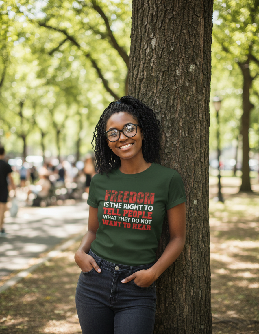 Women's Classic Crew Freedom Printed T-Shirt