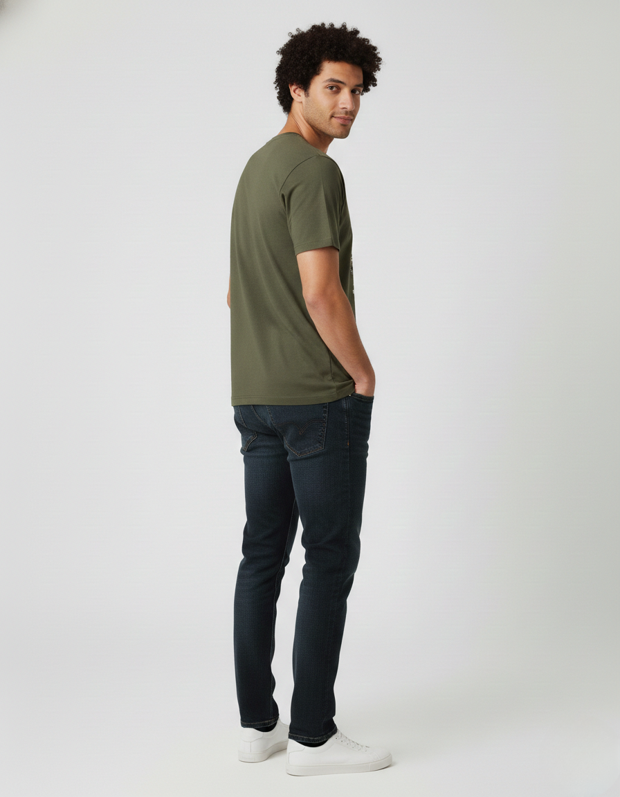 Men Classic Crew Mount Adventure Printed Regular Wear T-Shirt