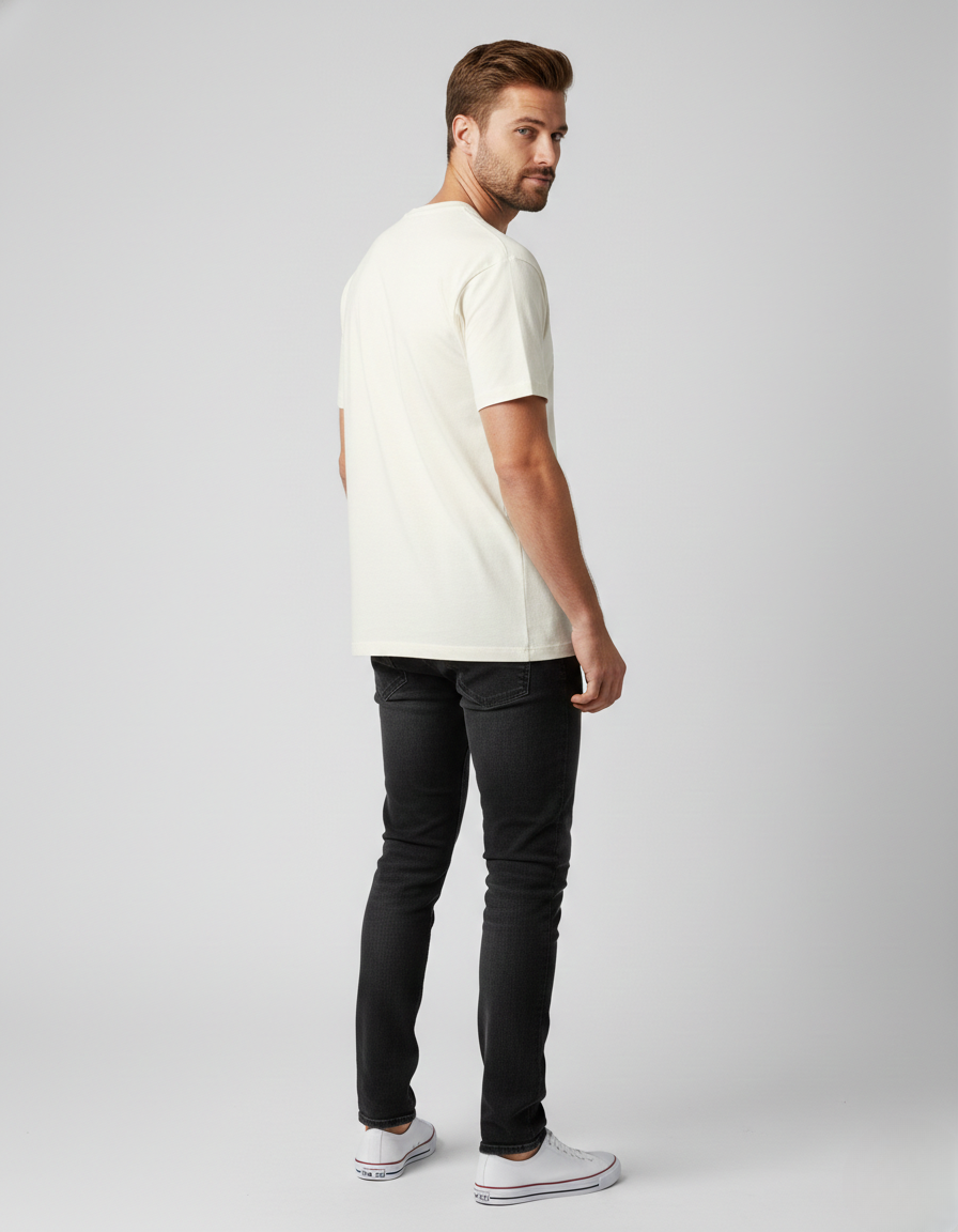 Men Classic Crew Vintage Motors Printed Regular Wear T-Shirt
