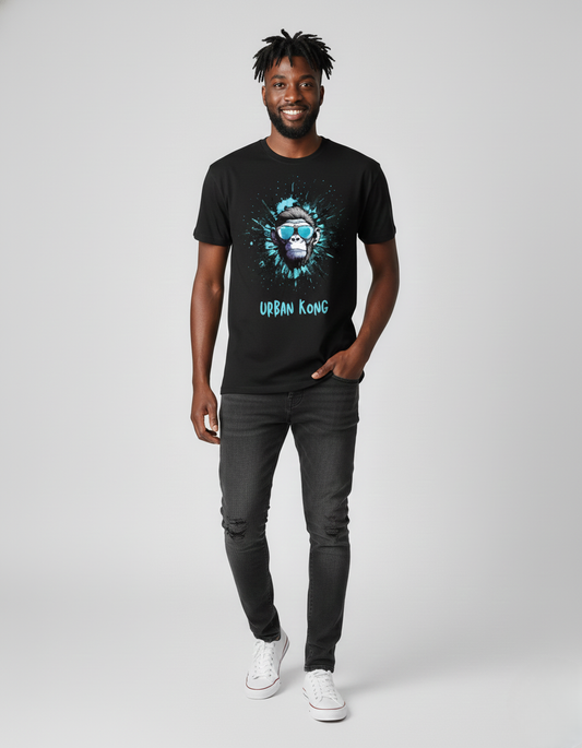 Men Classic Crew Monkey Printed Regular Wear T-Shirt